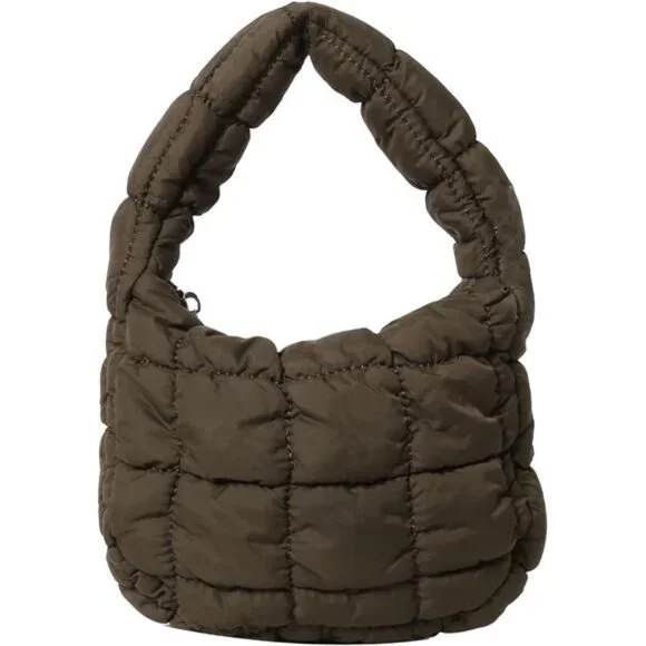 NWT Quilted Nylon Puffer Hobo Purse - Lightweight, Padded - Picture 1 of 6